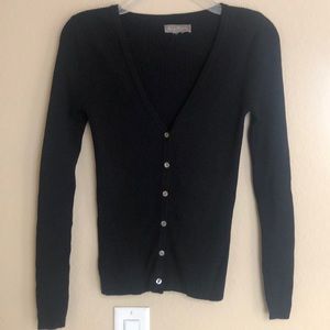 Tommy Bahama Black Ribbed Long Sleeve Sweater